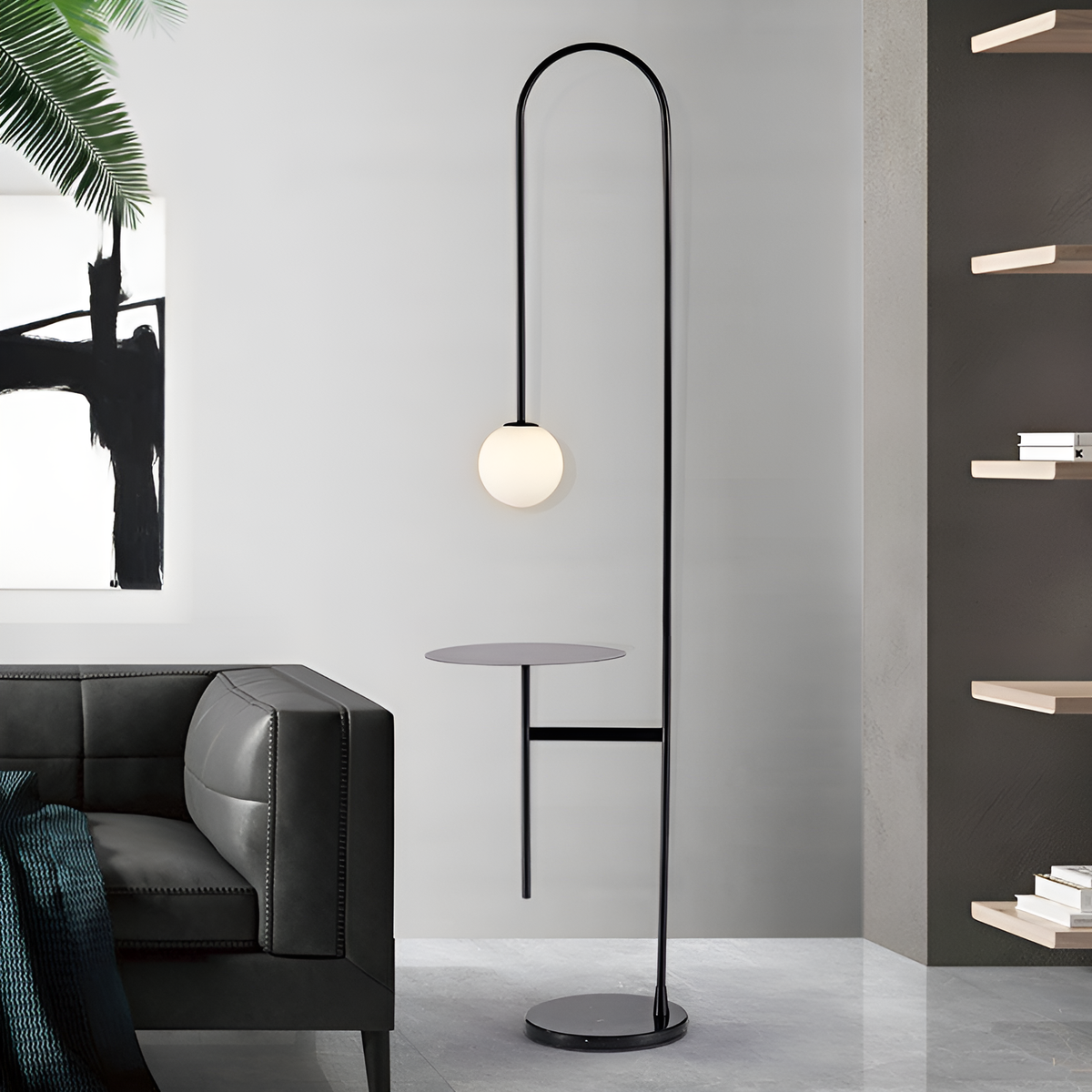 Торшер зі столиком Table G4 15W H-165cm Black 250558-100004750
