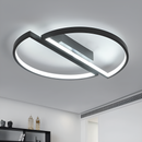 Стельовий світильник SemiCircle D-50 cm 72W LED Black 250476-100004338