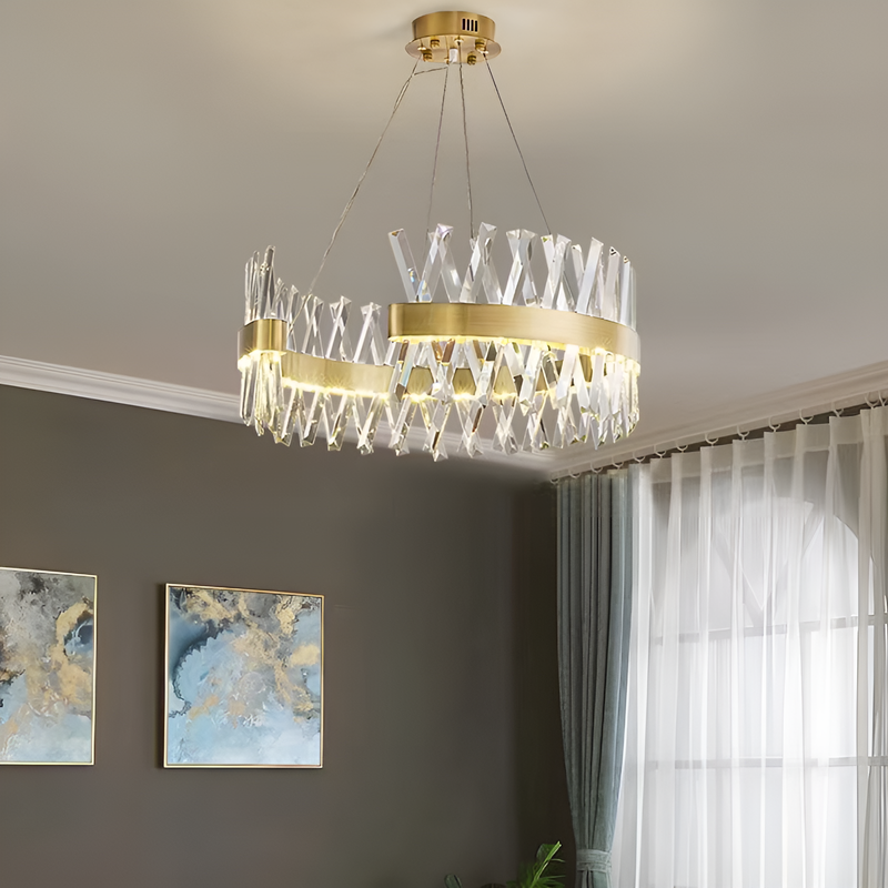 Люстра Elegance D-60cm / D-80cm Gold + Clear 250488-100004510