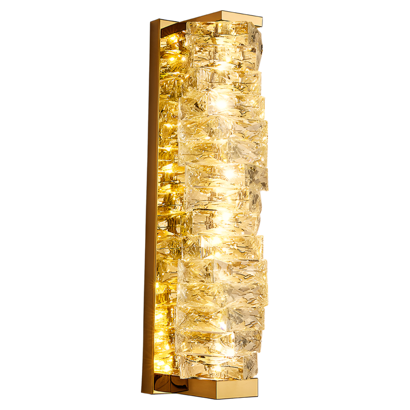 Настінний світильний золотий кришталевий H-29 cm Gold Crystal Shine 250835-100005748