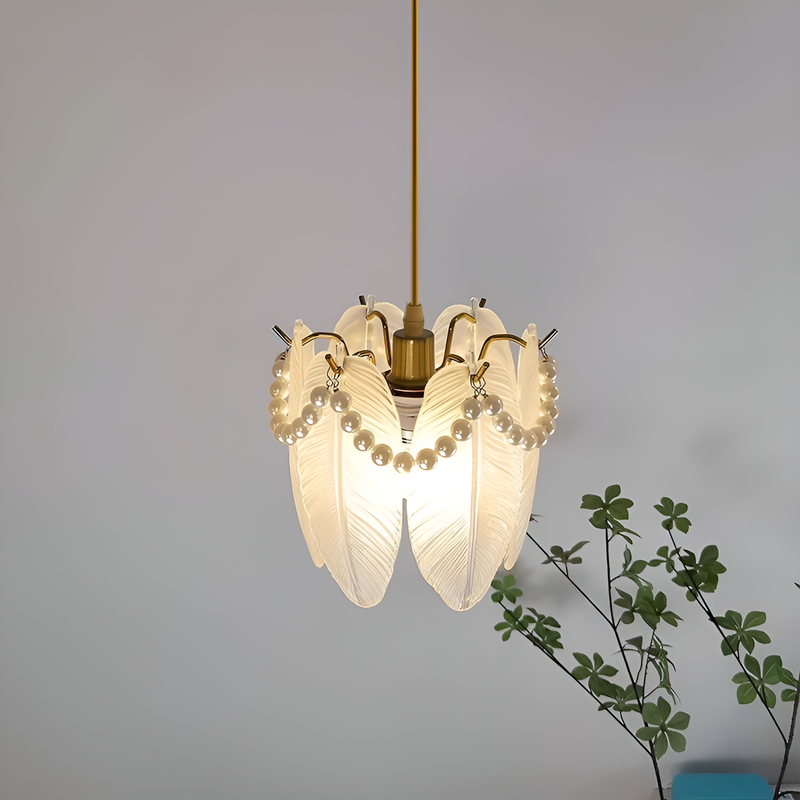 Люстра підвісна Pearl D-20cm Е14 White+Gold 250635-100005190