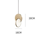 Підвісний світильник золотий D-18 cm Led 10W 4000K Gold Eclipse Coins 220735-100000885