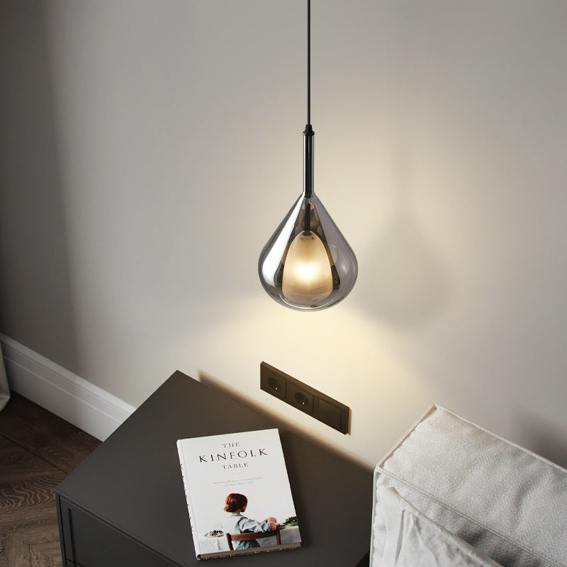 Підвісний світильник димчастий H-34 Led 4000К Smoke Rain glass 251122-100006611
