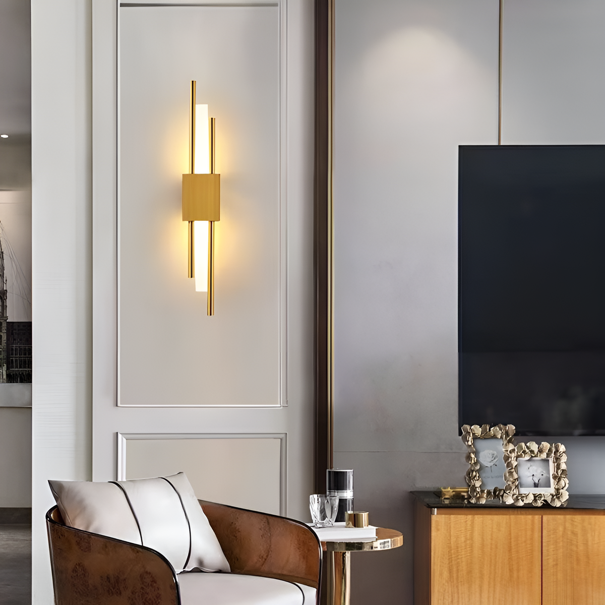 Настінний світильник бра золотий H-50 cm Tico Led Tubes Gold 250647-100005381