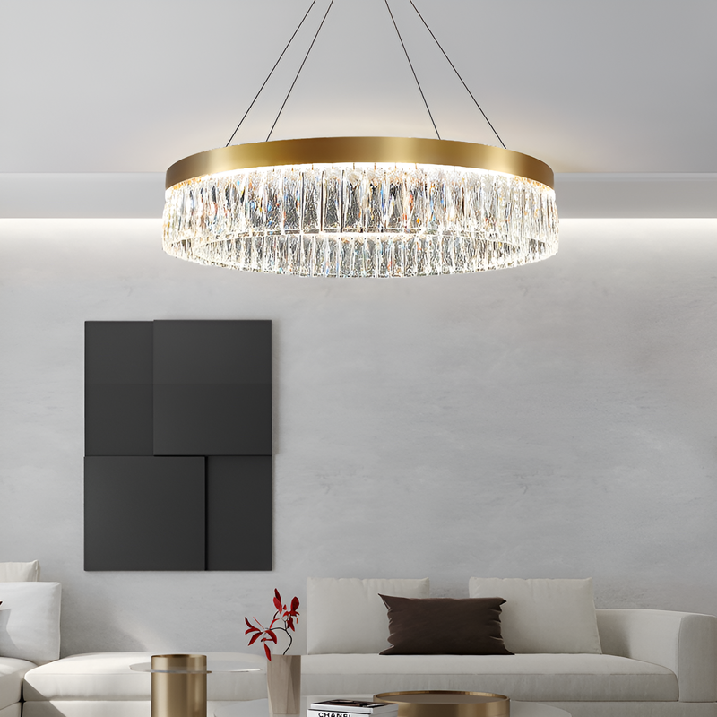 Люстра підвісна Crystal D-60cm / D-80cm Gold 250617-100005082