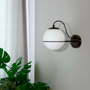 Настінний світильник Bollo D-15 см E27 Black + White 250431-100004301
