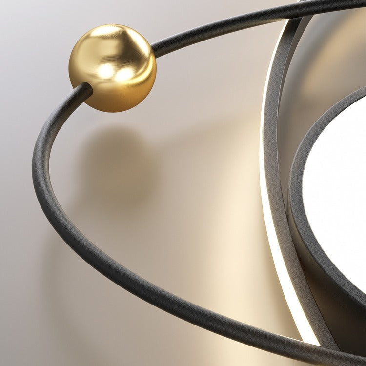 Стельова люстра чорна L-55 cm Led Black Orbit 251118-100006506