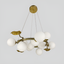 Люстра Frosted Bloom D-60cm / D-80cm Gold+White 250518-100004849