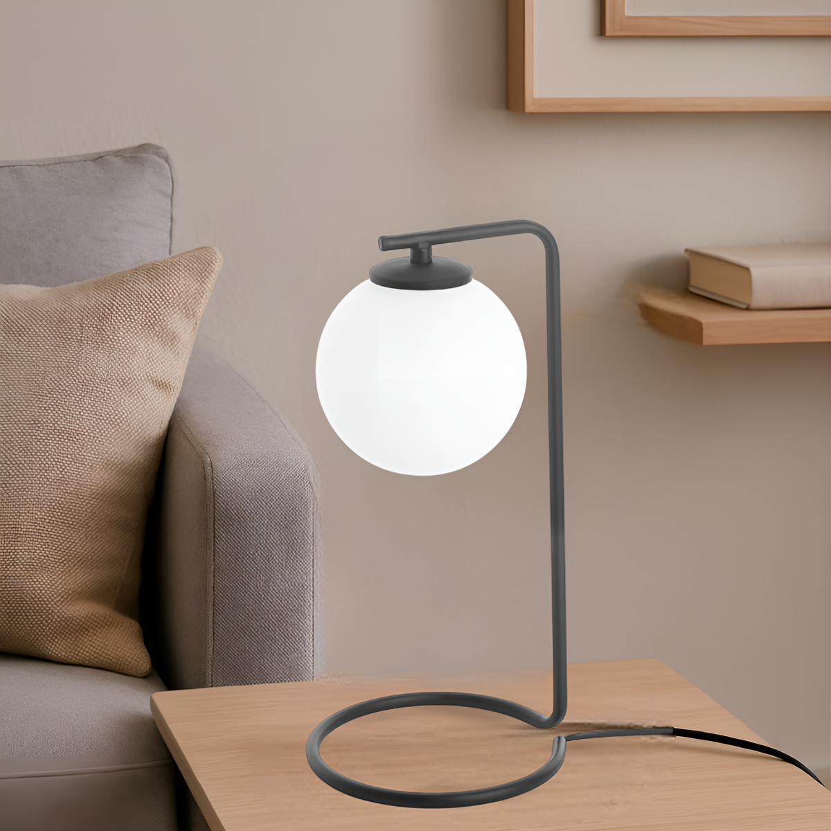 Настільна лампа Faro Bollo H-36cm Е14 Black 250563-100004821
