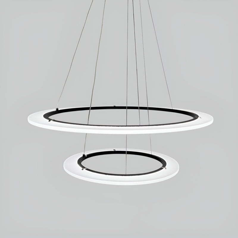 Люстра Double Circle D-80+60cm/ 60+40cm Black 250518-100004785
