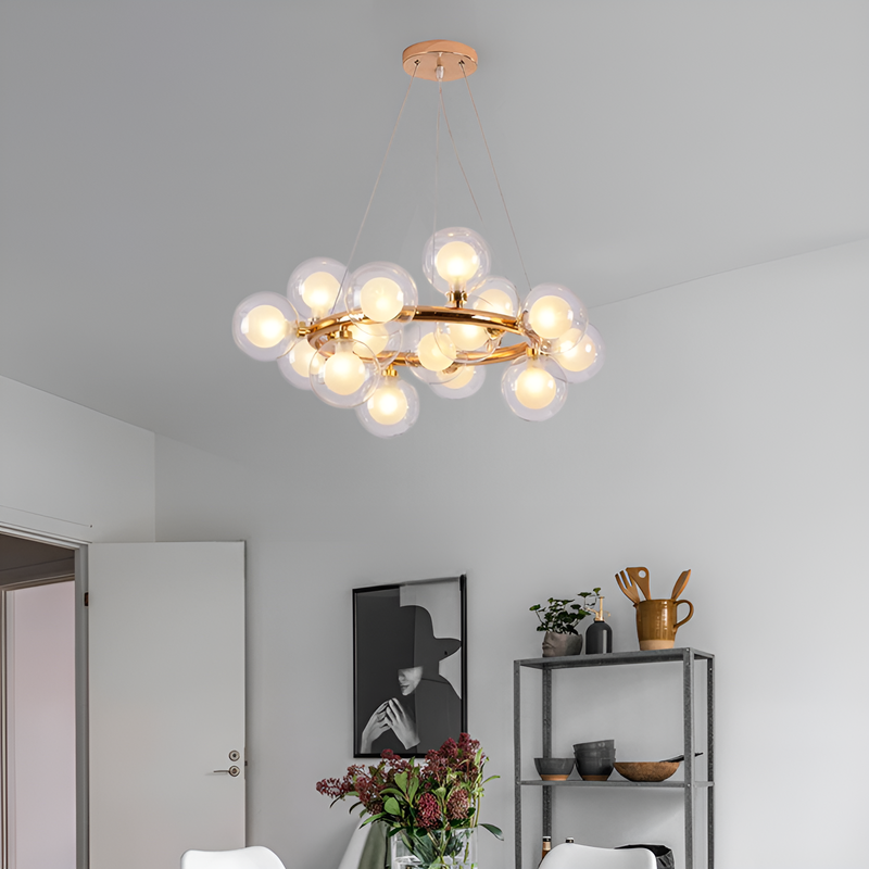 Люстра підвісна Bubbles Gold D-60cm G9x15 250535-100004999