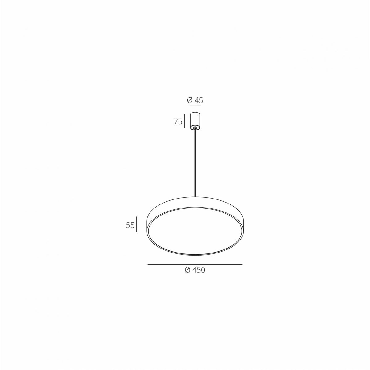 Підвіс Modern Light White 20W / 40W D-25 см / D-45 см 230801-100002416