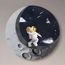 Настінні світильники місяць з астронавтом D-40/50/60 cm Led 4000K Astronaut 250958-100005921