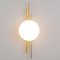 Настінний світильник золотий з білим плафоном H-52 cm Led 7W Gold Trinity ball 250758-100005560