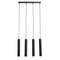 Підвісна люстра чорна з тубусами H-32 cm E27 Black Simple tube 250741-100005701