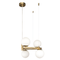 Люстра підвісна золота з білими плафонами D-41 cm E27*4 Gold+White Bubbles 250731-100005636