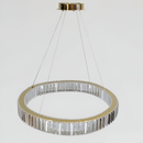 Підвісна люстра золота кришталева D-60 cm Led 44W Gold Brass Ring Luxury 250935-100002063