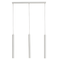 Люстра біла, підвісні тубуси H-45 cm L-66 cm E14 White Simple tube 250741-100005696