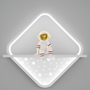 Настінні світильники космонавти ромб H-25 cm Led 25W White / Gold Astronaut 250958-100002051
