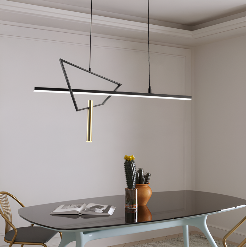 Люстра підвісна Geometry L-120cm 32W 4000K Black 250618-100005060