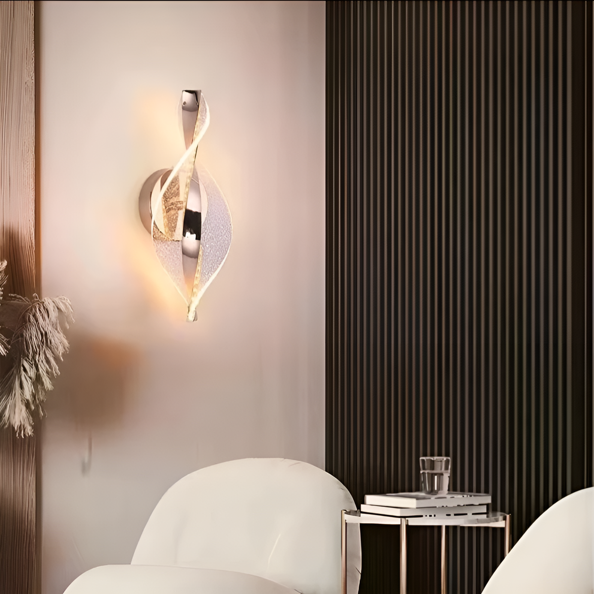 Настінний світильник Spiral jellyfish H-31cm Led 11W 4000K Chrome 250635-100005172