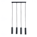 Підвісна люстра чорна з тубусами H-22 cm E27 Black Simple tube 250741-100005700