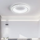 Люстра стельва біла блискуча з пультом D-50 см Н-9 см 110W 3000K-6000K White Brille lamp 250719-100005710