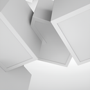 Люстра біла підвісна геометрична куби L-70cm Led 52W White Cube x8 250618-100005234
