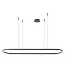 Люстра підвісна чорна видовжена овальна L-150 cm Led 60W 3000K Oval Black 250702-100005663