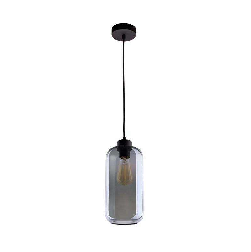 Підвісний світильник скляний графітовий E27 Graphit Smoked Pendant 250766-100005563