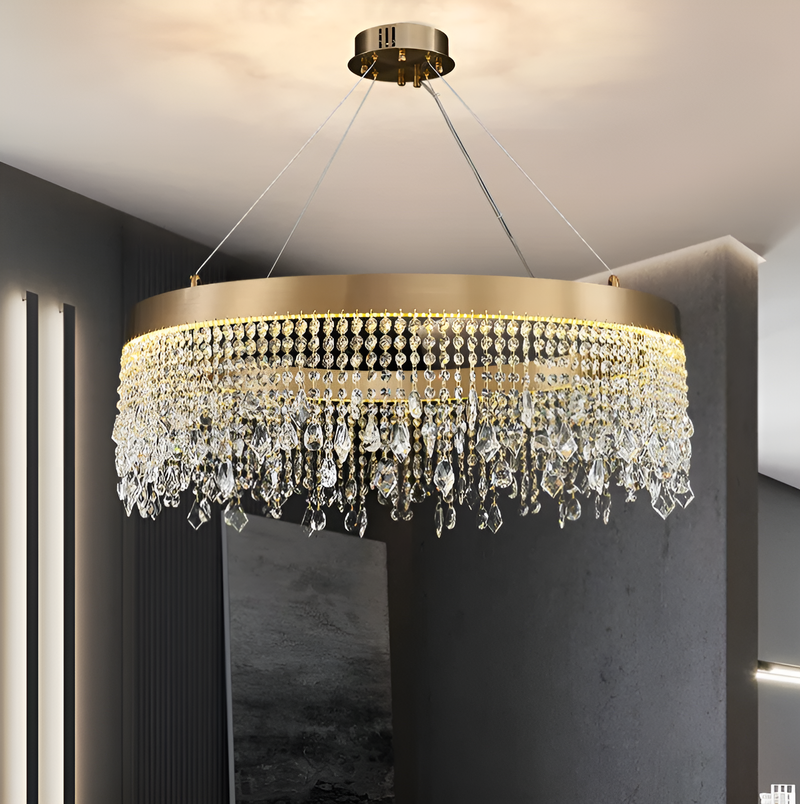 Люстра підвісна Crystal Shine D-60cm / D-80cm Gold 250617-100005089