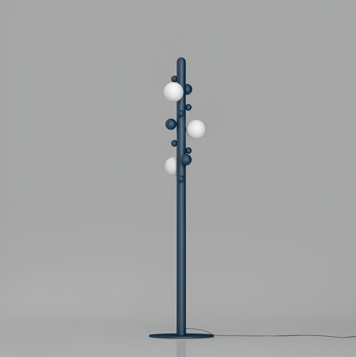 Торшер чорний з шариками H-150 cm Lunar F Black 250672-100005330