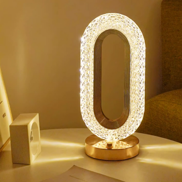 Настільна лампа з акумулятором Lumen Arc Gold + Clear 250588-100004668