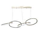 Люстра Rings wavy L-100cm 56W Chrome 250580-100004765