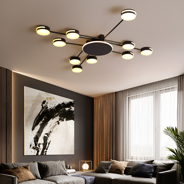 Люстра Супутник Led 8/10 Black + White 250488-100004530