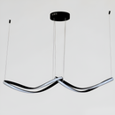 Люстра підвісна Circle Wave L-100cm Black 55W 4000К 250535-100005007
