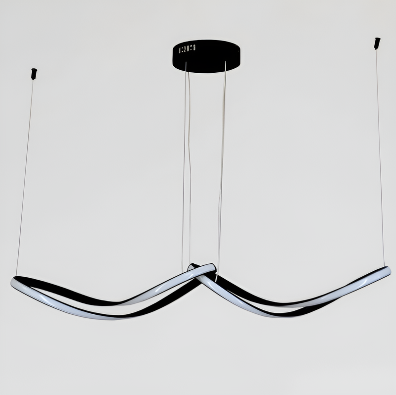 Люстра підвісна Circle Wave L-100cm Black 55W 4000К 250535-100005007