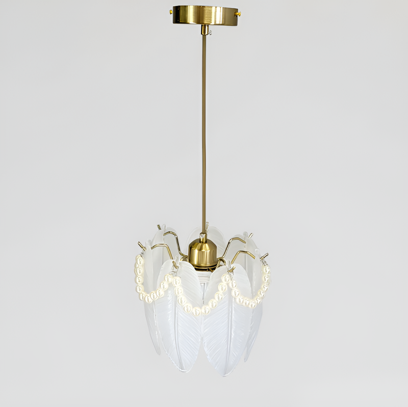 Люстра підвісна Pearl D-20cm Е14 White+Gold 250635-100005190