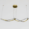 Люстра підвісна Circle Wave L-100cm Gold 55W 4000К 250535-100005008