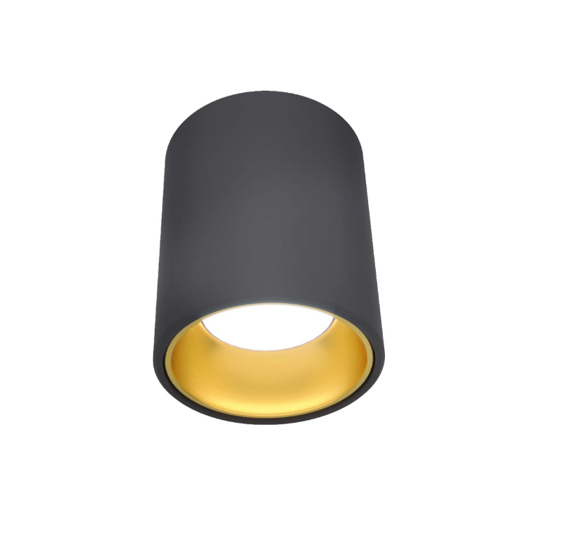 Точковий спот накладний чорний з жовтим H-11 cm D-9 cm GU10 Black+Yellow 250733-100005601