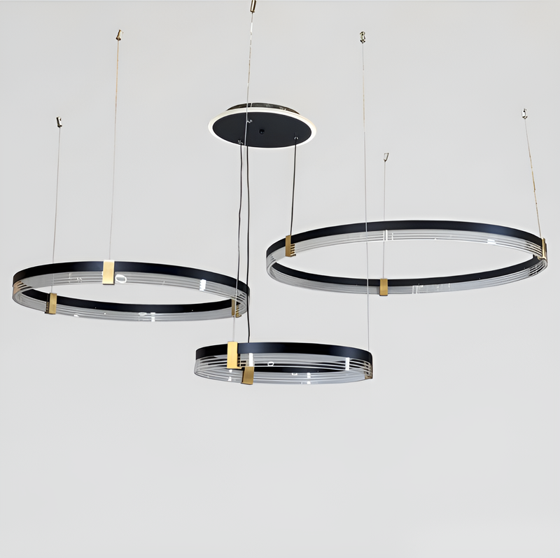 Люстра підвісна Circle D-60+40+30cm / D-80+60+40cm Black 250535-100005009