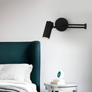 Настінний світильник поворотний L-60 cm чорний / золотий Tune Lamp E27 Black / Gold 231058-100002645