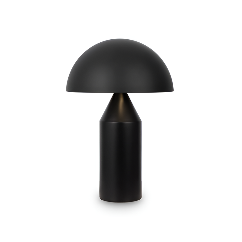 Настільна лампа чорна, світильник гриб H-36 cm E14 Black Bullet 250730-100005550