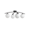 Люстра Faro Bollo D-65cm E14x4 Black 250563-100004814