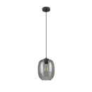 Підвісний світильник скляний графітовий E27 Graphit Smoked Pendant 250766-100005565