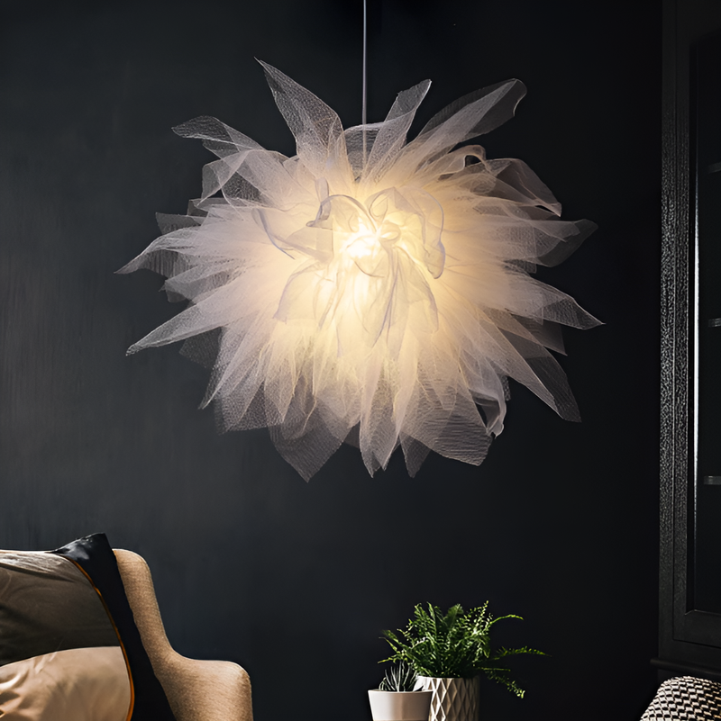 Підвісний світильник біла фата D-60 cm E27 White Organza 250218-100004192
