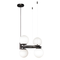 Люстра підвісна чорна з білими плафонами D-41 cm E27*4 Black+White Bubbles 250731-100005632