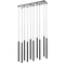 Люстра чорна з підвісами H-50 cm G4 Black Simple lines 250741-100005702