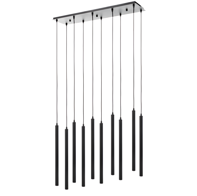 Люстра чорна з підвісами H-50 cm G4 Black Simple lines 250741-100005702