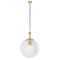 Підвісний світильник золотий з прозорим плафоном Gold+Clear Bollo 250733-100005586